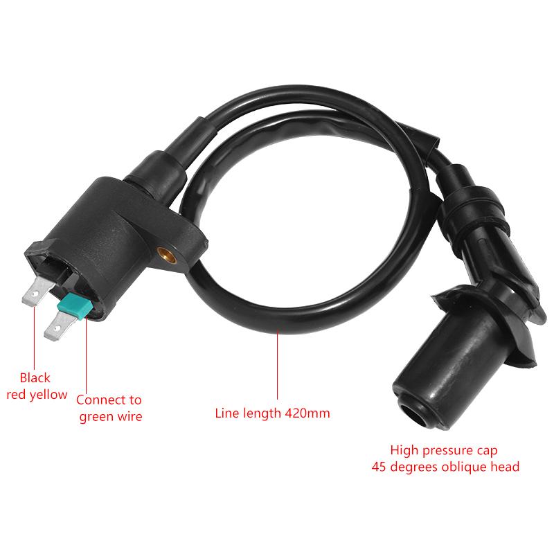 Motorcycle Ignition Coil 12V For Trx300 Gy6 50Cc 125Cc 150Cc Engine Motorcycle Dirt Bike Scooter Moped High Performance