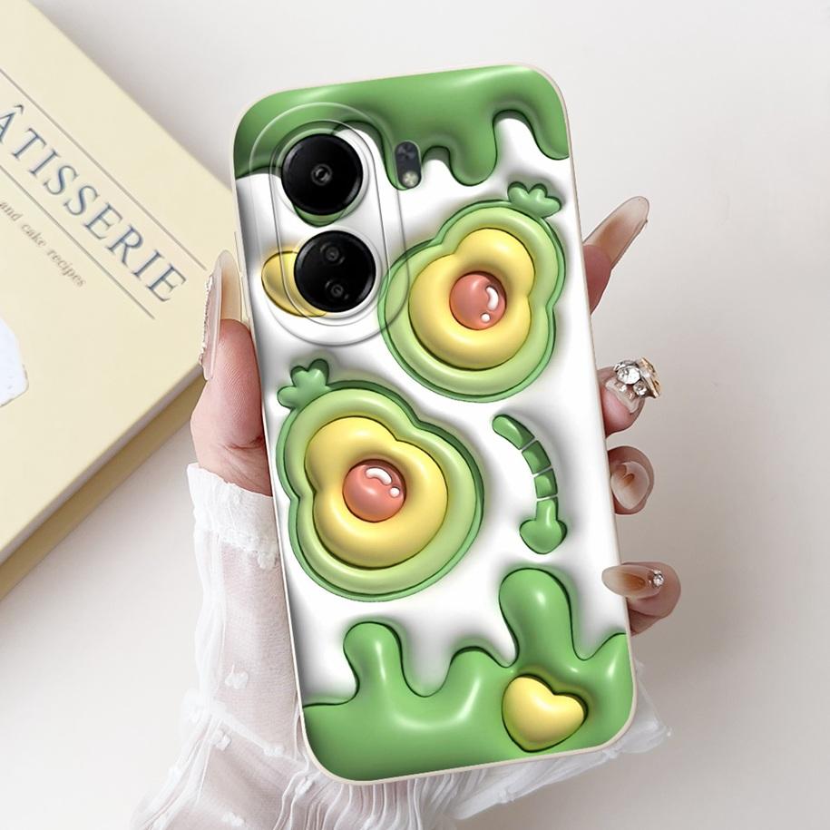 For Xiaomi Redmi 13C 4G Case Cute Cartoon Panda Capa Shockproof Silicone Phone Cover For Xiaomi Poco C65 Redmi13C 13 C 4G Bumper
