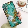 Чехол для телефона Samsung Galaxy Note 20Ultra 8 9 10Lite Plus A52s A21s A71 A51 A31 A70s A50s A30s A05s Матовый Цветочный Мрамор