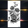 Purple Rose Jewelry Water Transfer Tattoo Stickers Women Body Chest Art Temporary Tattoo Girl Waist Bracelet Flash Tatoos Flower