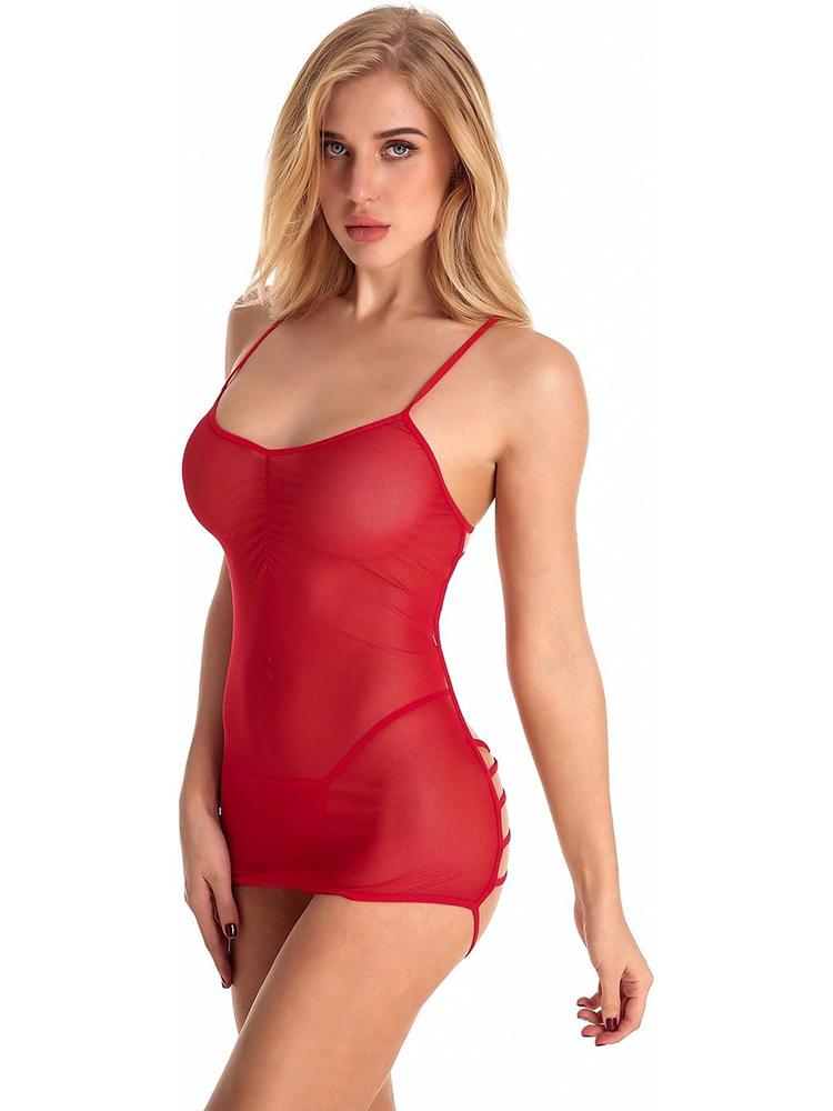 Lingerie Women Open Anal Costumes Sexy Underwear Role Play Games Bodysuit Stockings Erotic Transparent Babydoll Exotic Apparel