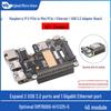 Gigabit Ethernet адаптер с USB 3.2 для Raspberry Pi 5, PCIe на MiniPCIe, Plug-and-Play, без драйверов