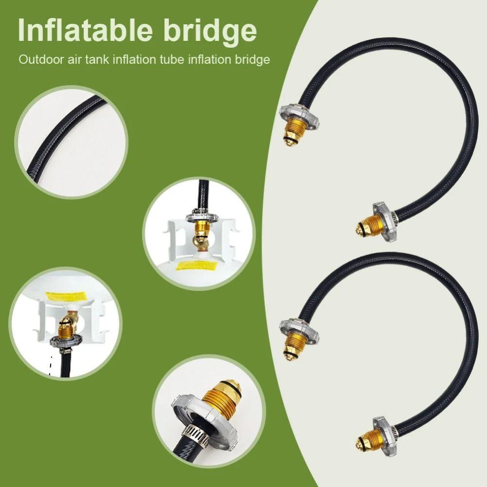Efficient Camping Fuel Stove Adapter Leak-proof Mutual Filling Bridge  Camping Equipment