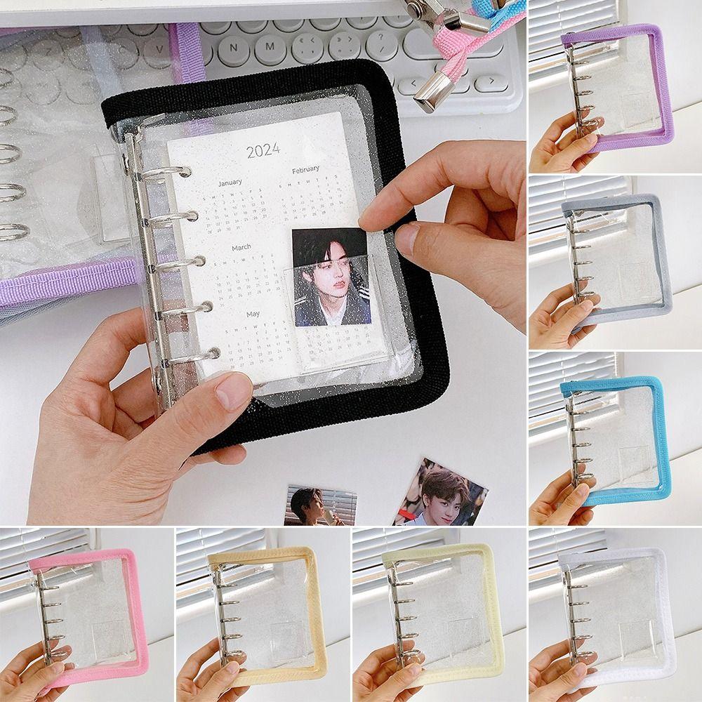 Zipper Notebook Cover Loose-leaf Photocard Binder New Photo Album  Girl