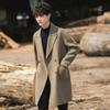 Handmade Double-sided Woolen Coat Men's Medium and Long Autumn and Winter Cashmere Trench Coat Korean Version Thickened Woolen Coat