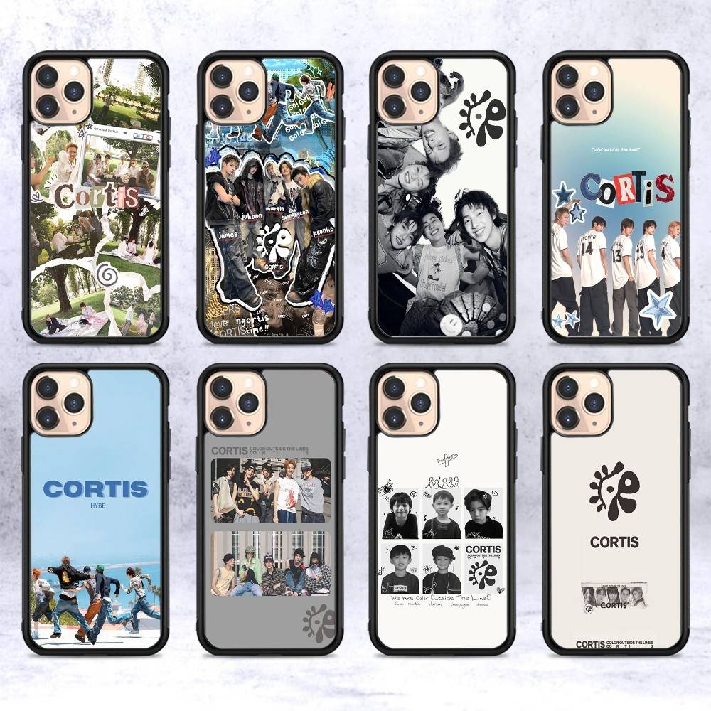 Модная C-CORTIS Для iphone 17 Air 16 15 14 13 12 11 Pro Max TPU+PC Плюс Ударопрочная Задняя Крышка Телефона