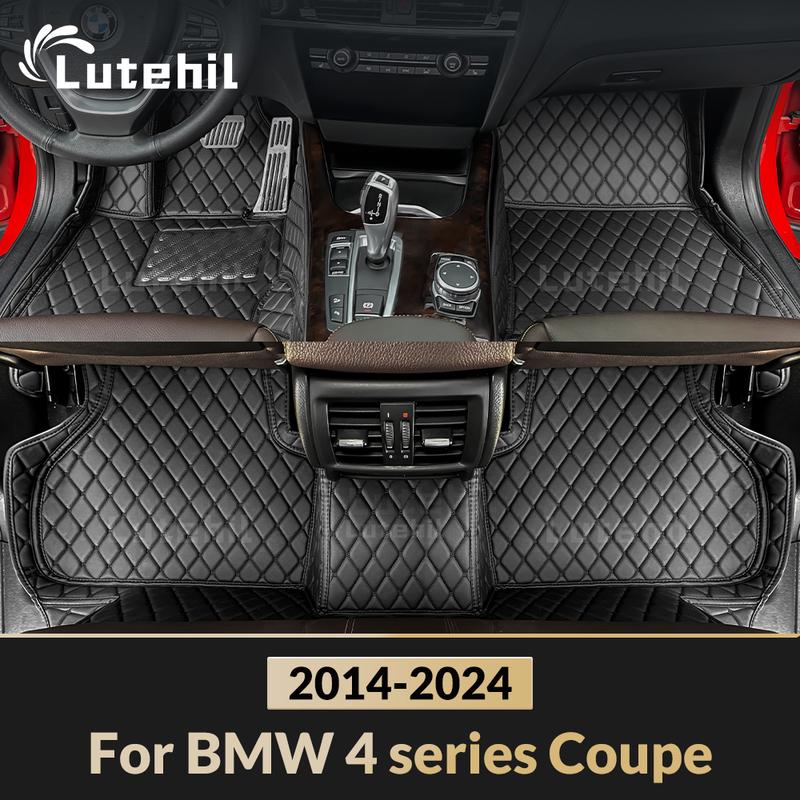 For BMW 4 series Coupe 2014-2024 Car Floor Mat Automobile Carpet Cover Interior Accessories Protective