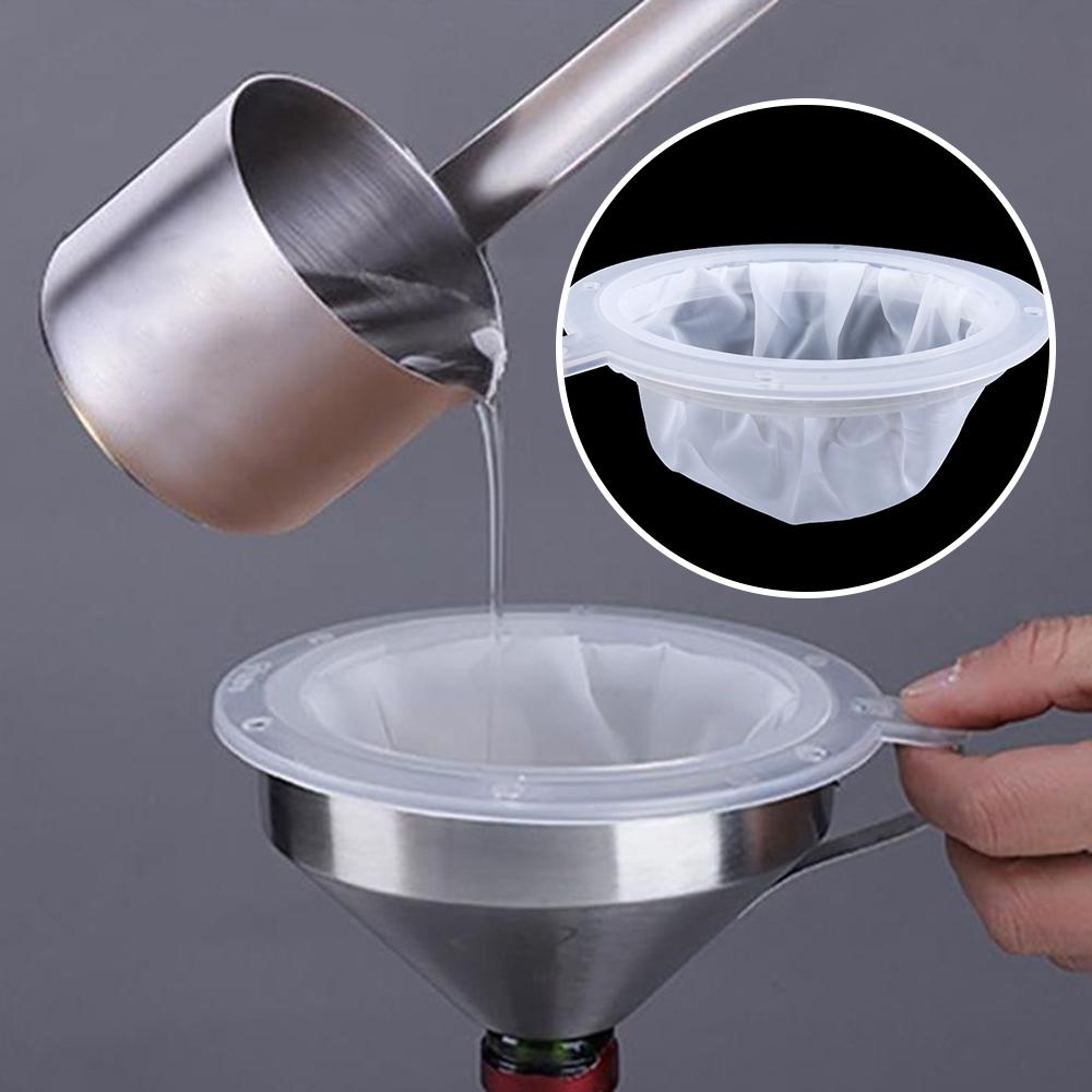 Soy Milk Bar Gadgets Nylon Sift Coffee Filter Sieve Juice Mesh Strainer Colander