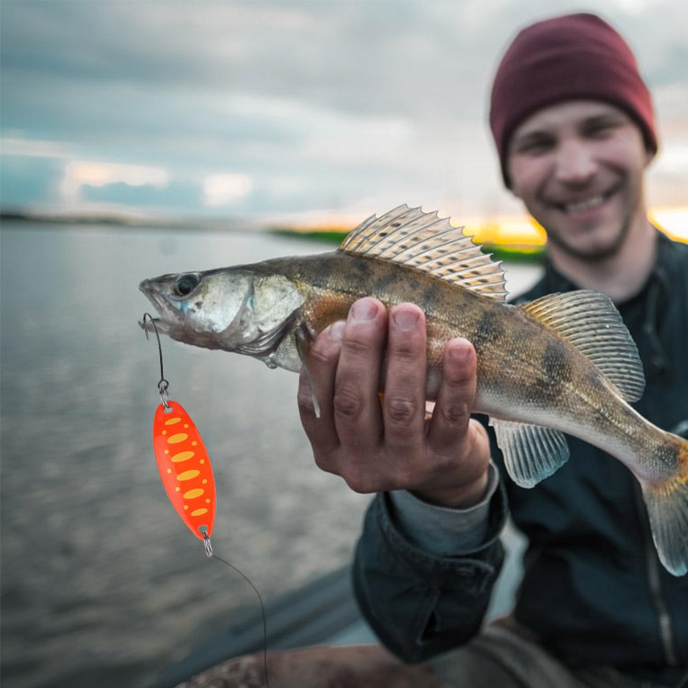 Блесны для форели Блесны для ловли форели Приманки для форели3.5г 3.4см(Оранжево-желтая точка)