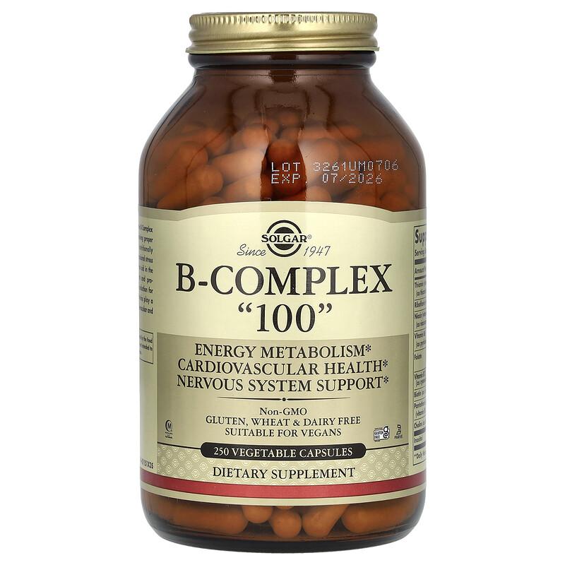 B-Complex "100", 250 Vegetable Capsules