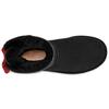 UGG Bailey Bow Plaid Ribbon Short Snow Boots Women Boots Black 1119115-BLK