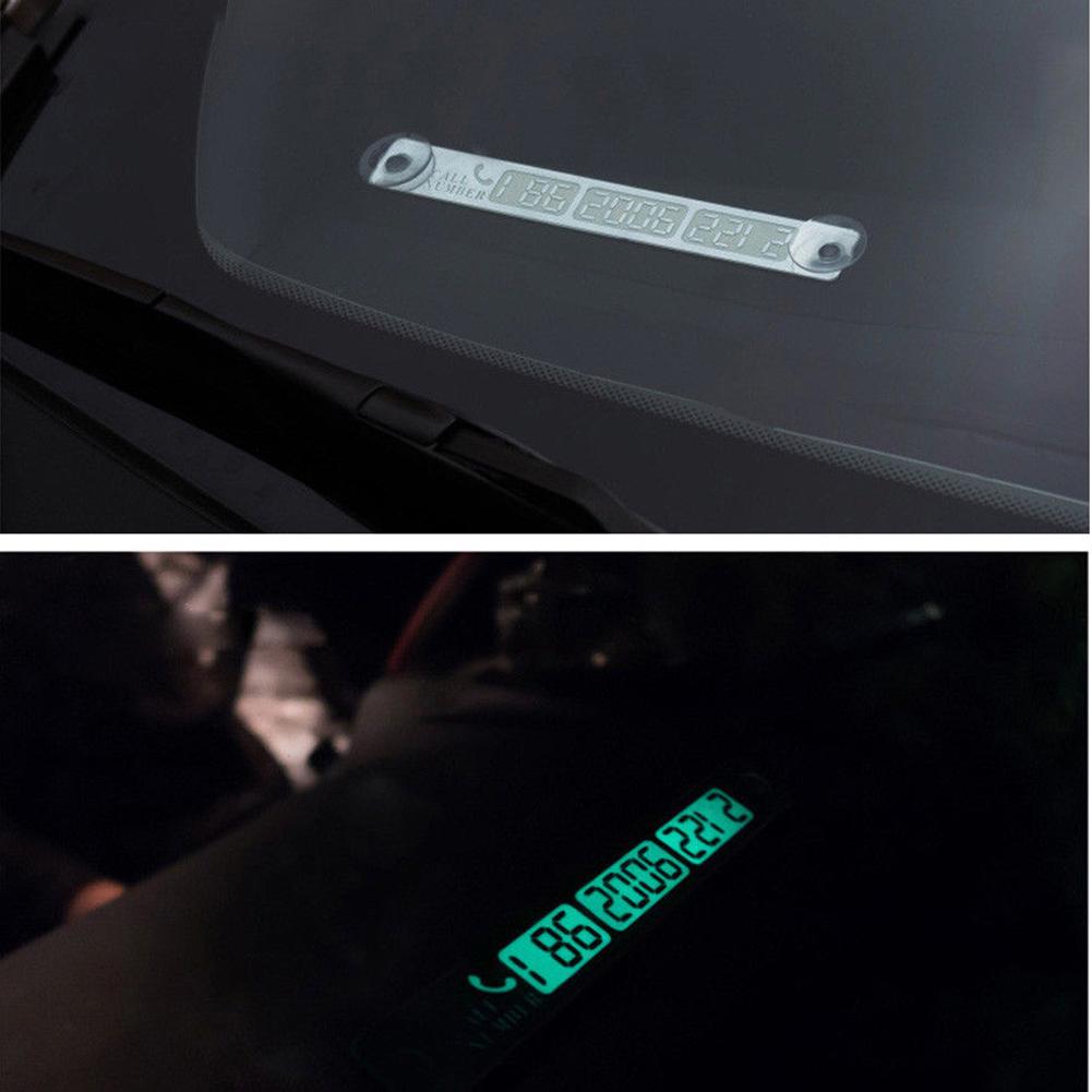 Автомобильная верхняя светящаяся присоска, автомобильная временная парковочная табличка, номер телефона, уведомление о карте