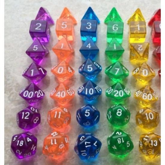 TRPG набор многогранных кубиков настольная игра с числами 4-гранные 6-гранные 8-гранные 10-гранные 12-гранные 20-гранные многогранные кубики правильный многогранник,Корейская игра