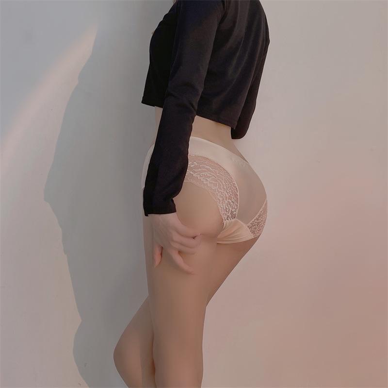 Кружевные трусики женские Pure Desire ледяной шелк бесшовные роскошные кружевные сексуальные трусы со средней талией