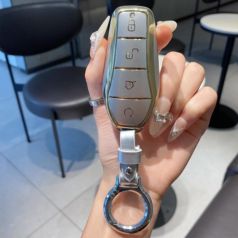 Крышка для ключа в стиле «зыбучий песок» для BYD Dolphin, Qin Plus, Tang DMI, Han EV, Song Pro и Yuan Plus
