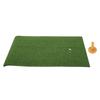 Golf Hitting Mat Indoor Outdoor Golf Swing Practice Grass Mats with Rubber Golfing Tee