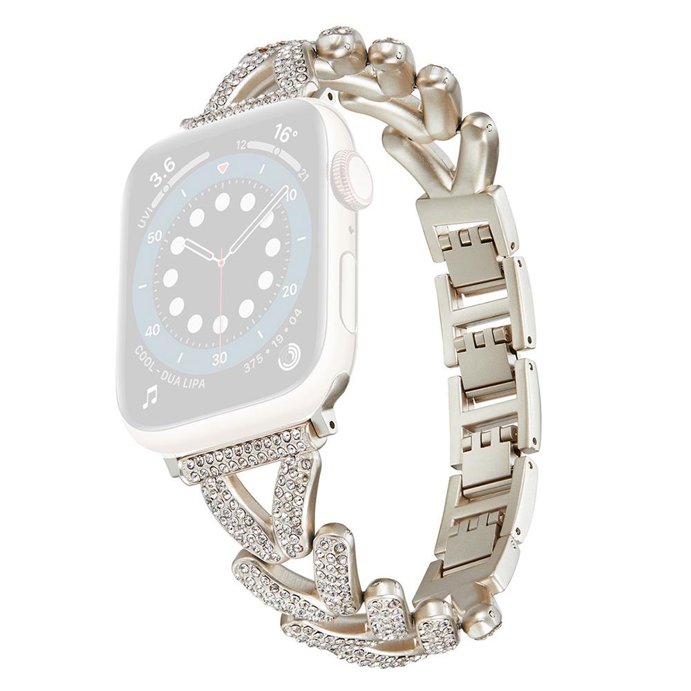 KALEBOL Zinc Alloy Strap for Apple Watch Ultra 3 2 1 49mm/Series 11 10 46mm/9 8 7 45mm/SE3 SE2 SE 6 5 4 44mm/3 2 1 42mm Watch Band Rhinestone Decor