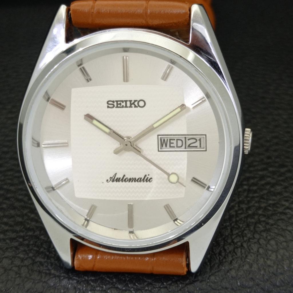 ВИНТАЖНЫЕ АВТОМАТИЧЕСКИЕ SEIKO 6309A ОТРЕСТАВРИРОВАННЫЕ ЯПОНСКИЕ МУЖСКИЕ ЧАСЫ С СЕРЕБРИСТЫМ ЦИФЕРБЛАТОМ a701691-5 R206c-a701691