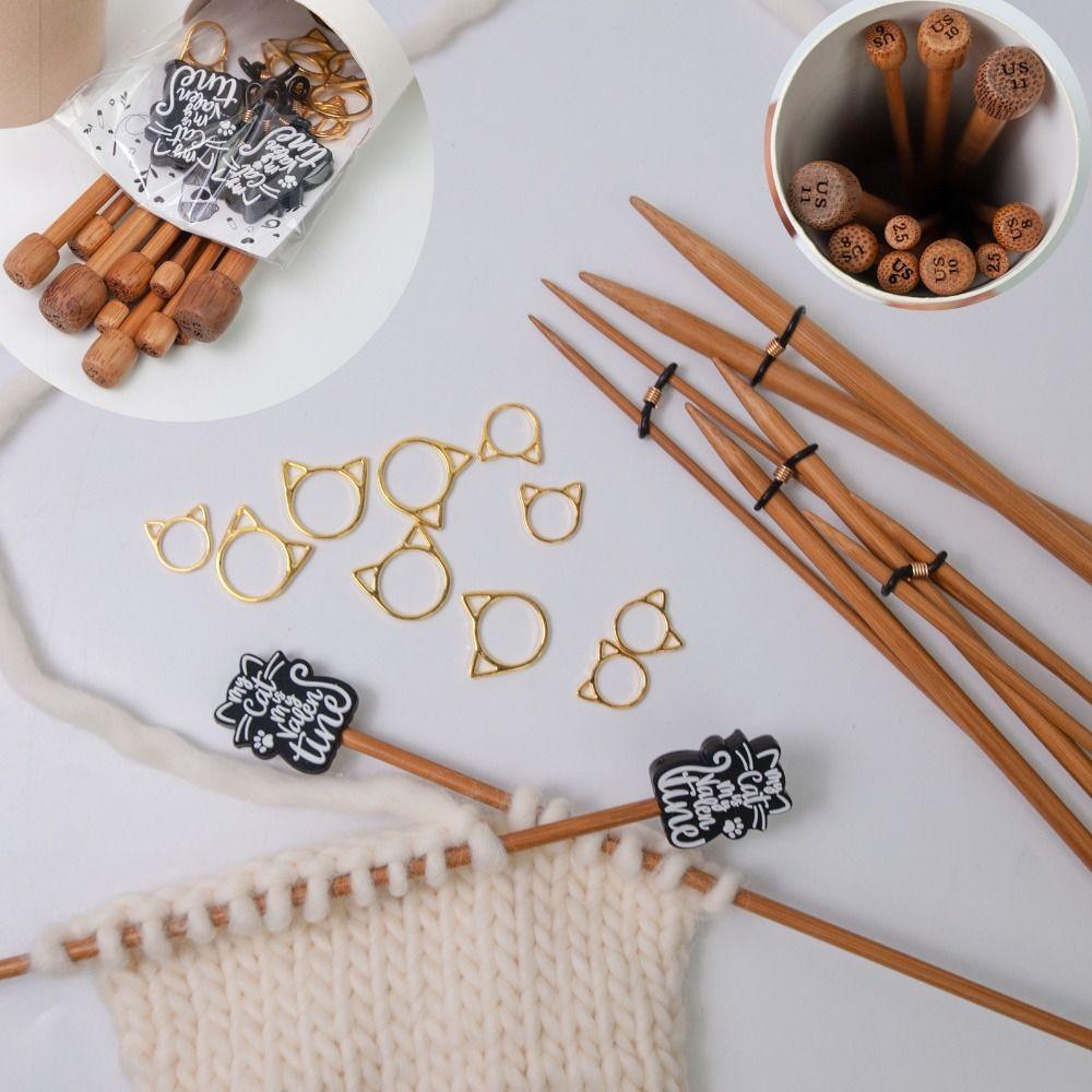 Инструменты для маркеров для рукоделия Вязание крючком Маркеры для стежков Подвески Металлические крючки Защелка Инструменты для вязания