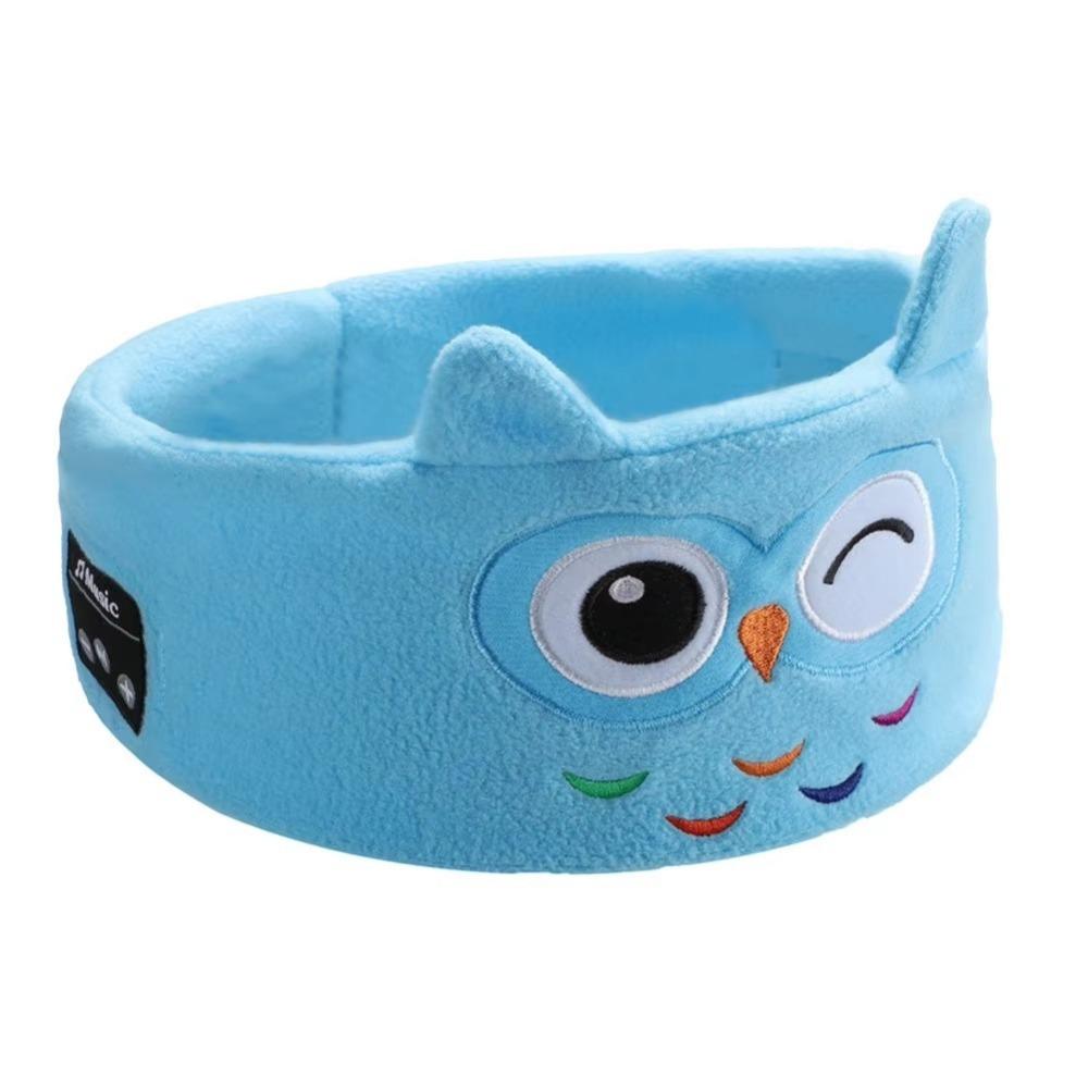 Thin Speakers Bluetooth Headphones Eye Mask Soft Plush Speakers Headband Not-in-Ear Design