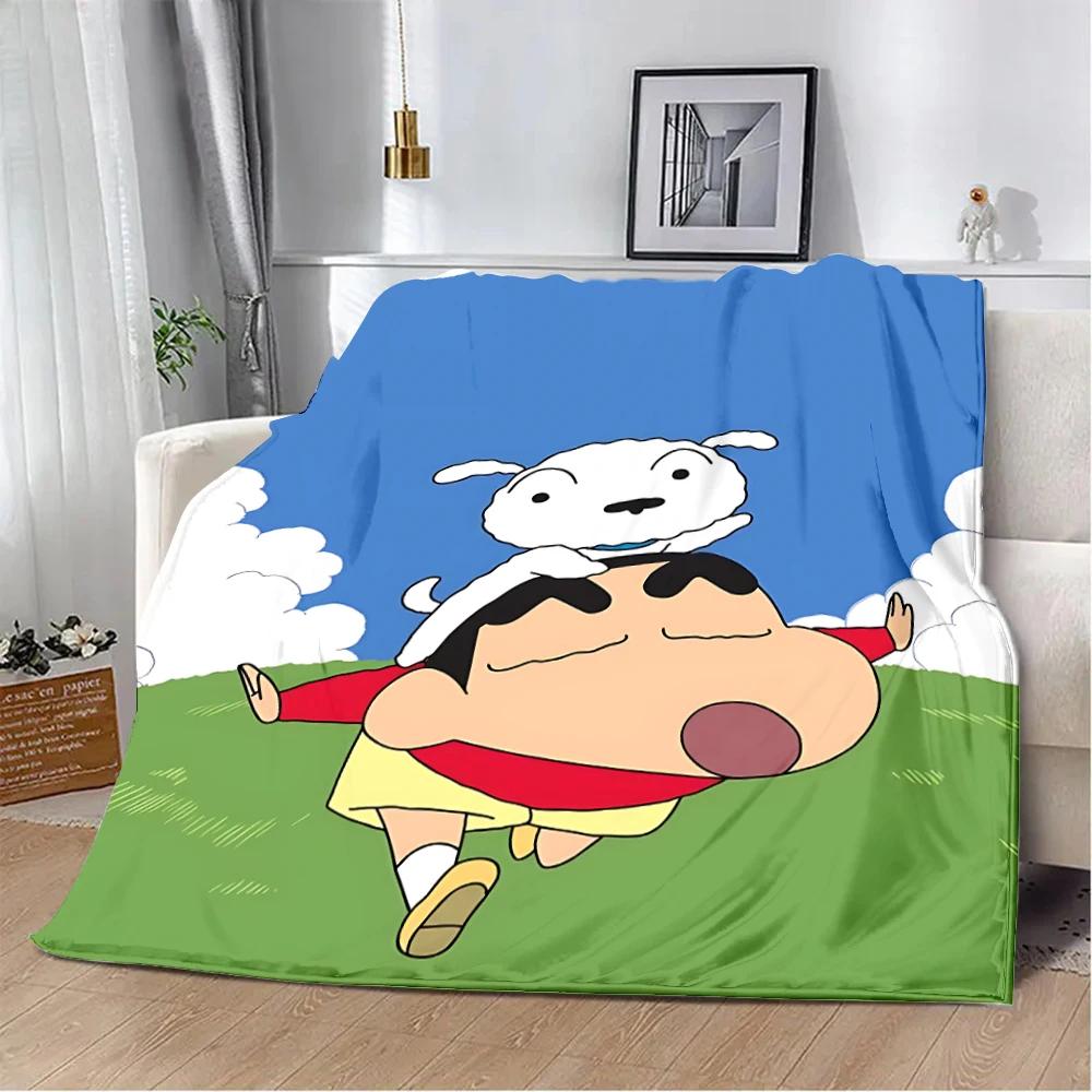 Crayon-ShinS chanS Printed Blanket Picnic Blankets Warm Blanket Soft and Comfortable Blanket Home Travel Birthday Gift