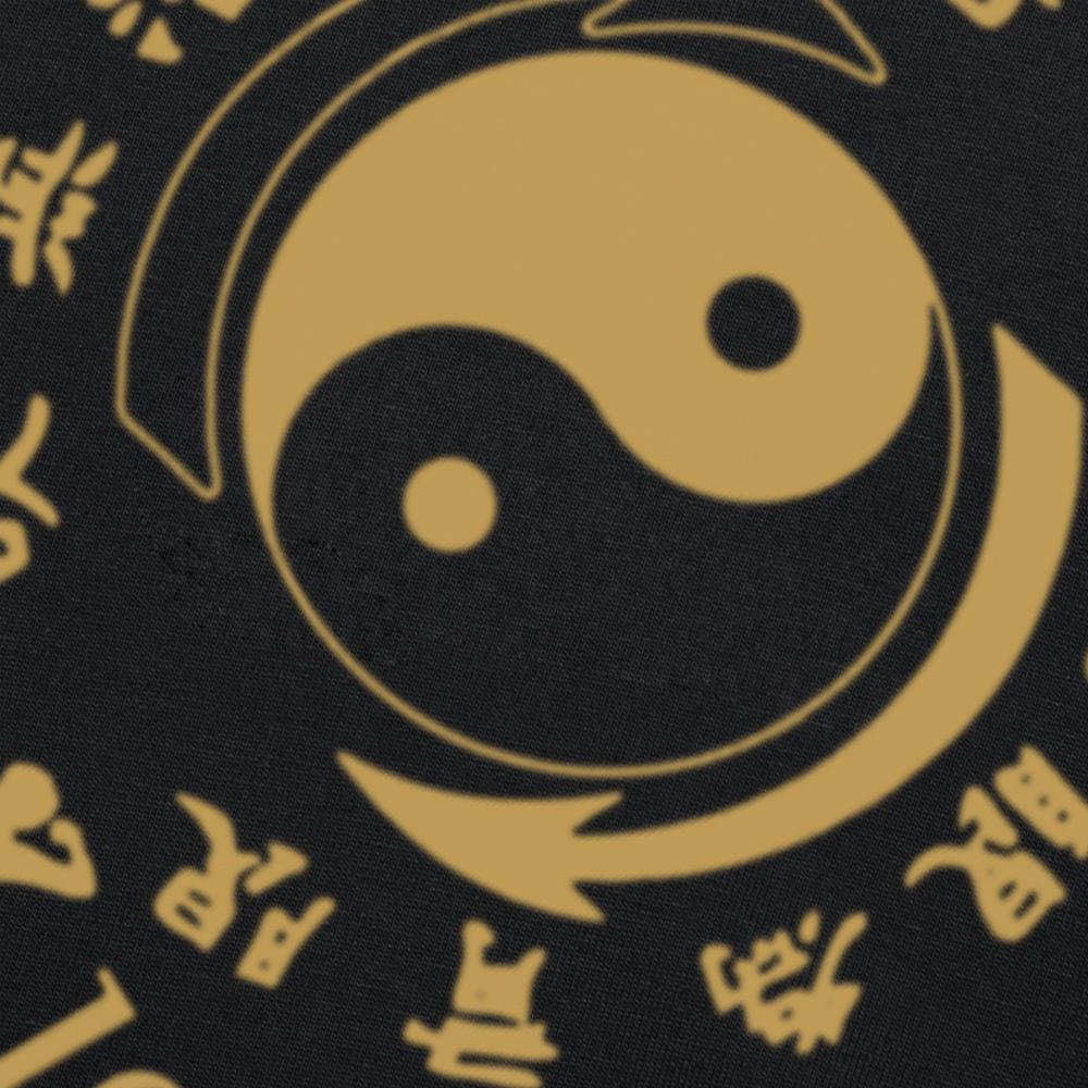 Смешные Цифры и Цитаты по Боевым Искусствам Jeet Kune Do и Китайскому Тайцзицюань Круг Футболки Мужские Юмор Футболка Короткий Рукав Унисекс Свободная Одежда