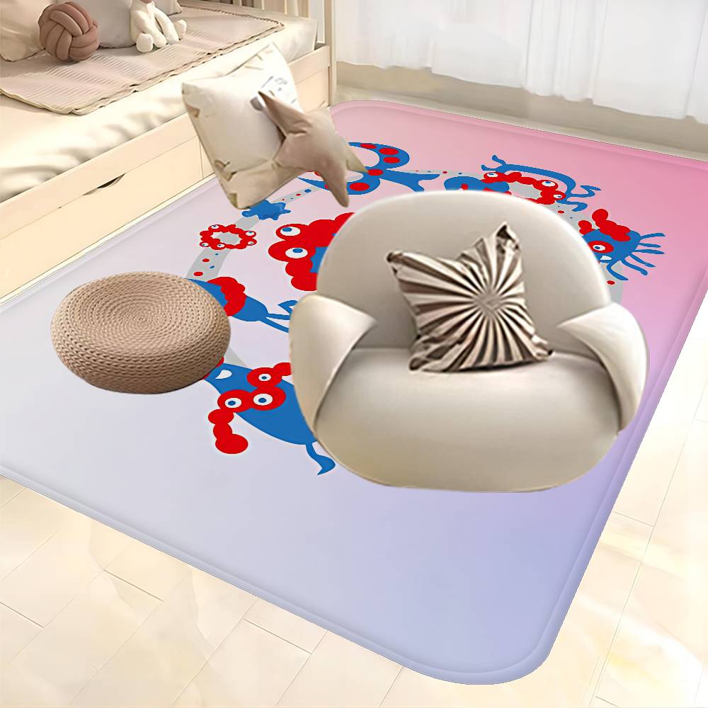 Cartoon M-Myaku-Myaku Entrance Door Mat Washable Non-Slip Living Room Sofa Chairs Area Mat Kitchen Welcome Doormat