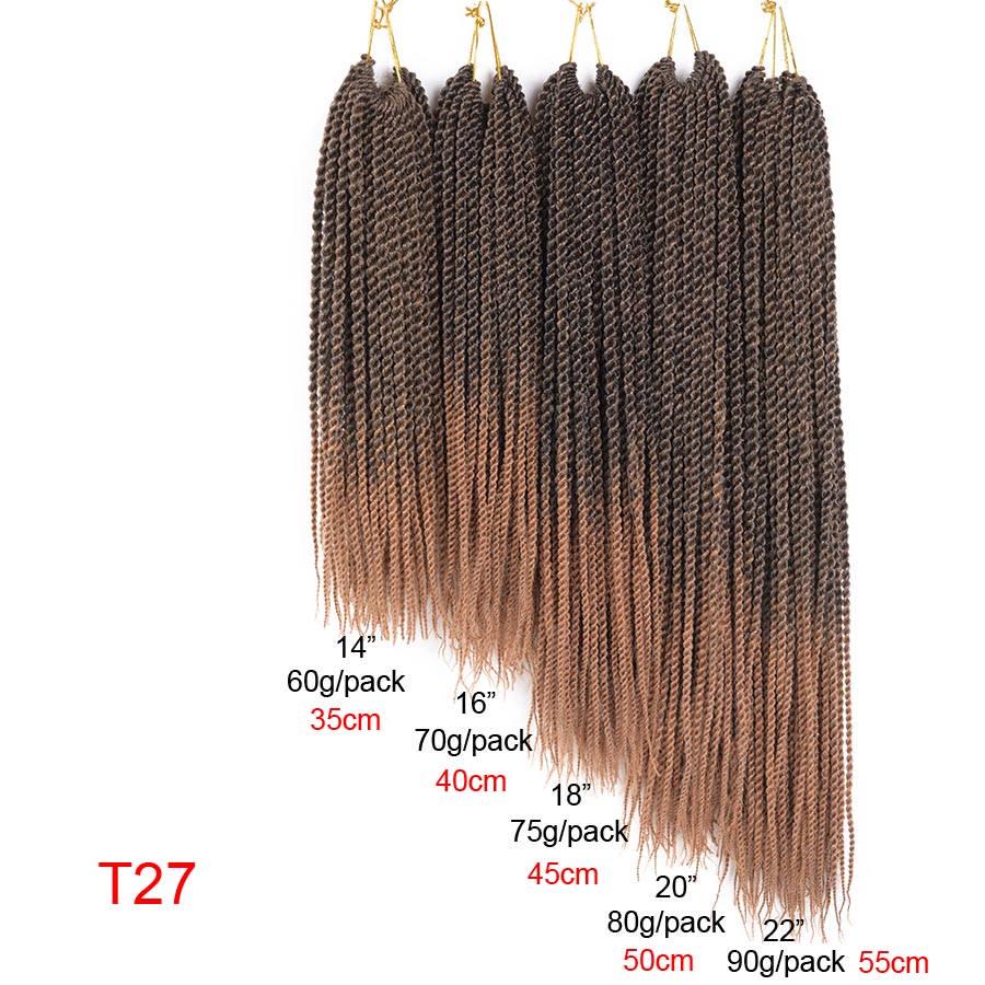 Synthetic Braiding Hair Senegalese Twist Kanekalon Dreadlock Crochet Braid Hair Extension