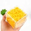 TOBEFU 3D Лабиринт Магический Куб Прозрачный Шестигранный Головоломка Кубик Рубика Игра с Катящимся Шариком Кубос Лабиринт Игрушки для Детей Развивающие