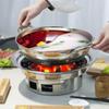 UOSU Round Stainless Steel Korean BBQ Grill