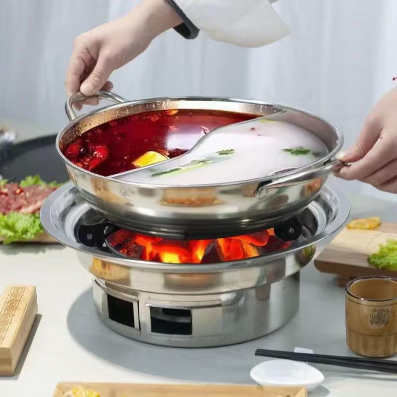 UOSU Round Stainless Steel Korean BBQ Grill
