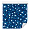 Blue and Purple Leather Wallpaper, Blue, Navy Blue and Azure, 50x1000