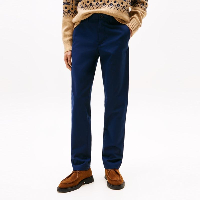 Tommy Hilfiger button logo-embroidered trousers MW0MW40178