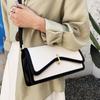 Французский дизайн Niche, контрастный цвет, универсальная сумка через плечо для женщин, новые легкие, роскошные, модные, квадратные сумки, текстура, сумка через плечо