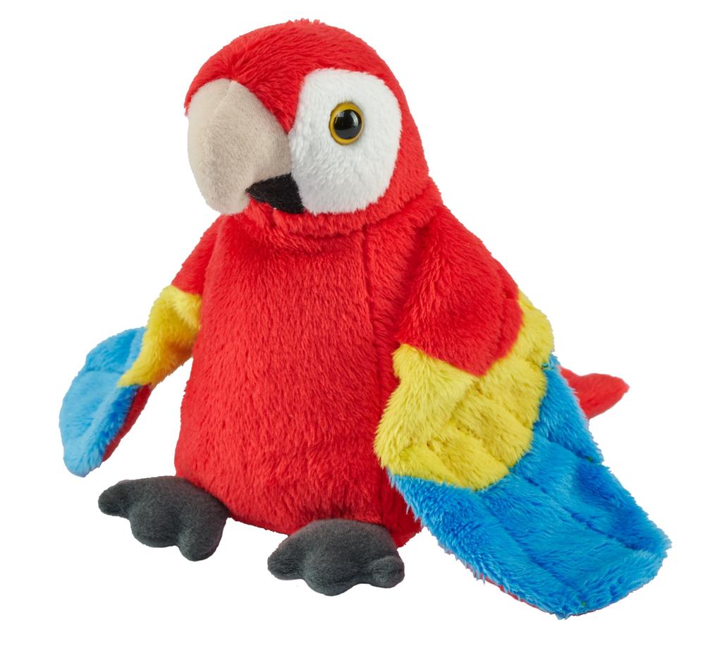 Wild Republic Pocketkins Eco Macaw Plush Soft and Fluffy Recycled W16 X D13 X 27254 Toy, Parakeet, Materials, H13cm,
