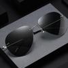 New Ultra Light Titanium Light Polarized Frameless Colorful Sunglasses for Men's Driving Toad Glasses Day and Night Glasses