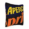 1Pc Aperol Spritz Themed Decorative Cushion Cover - Italian Aperitivo With Iconic, Zipper Closure, Machine & Hand Washable Sofa