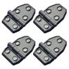 Set of 4 Dummy Hinges for Toyota Hiace Tape Stainless Steel Custom Accessory Outer Door Hinges by Three B Works Caravan, Double-Sided Attachment,