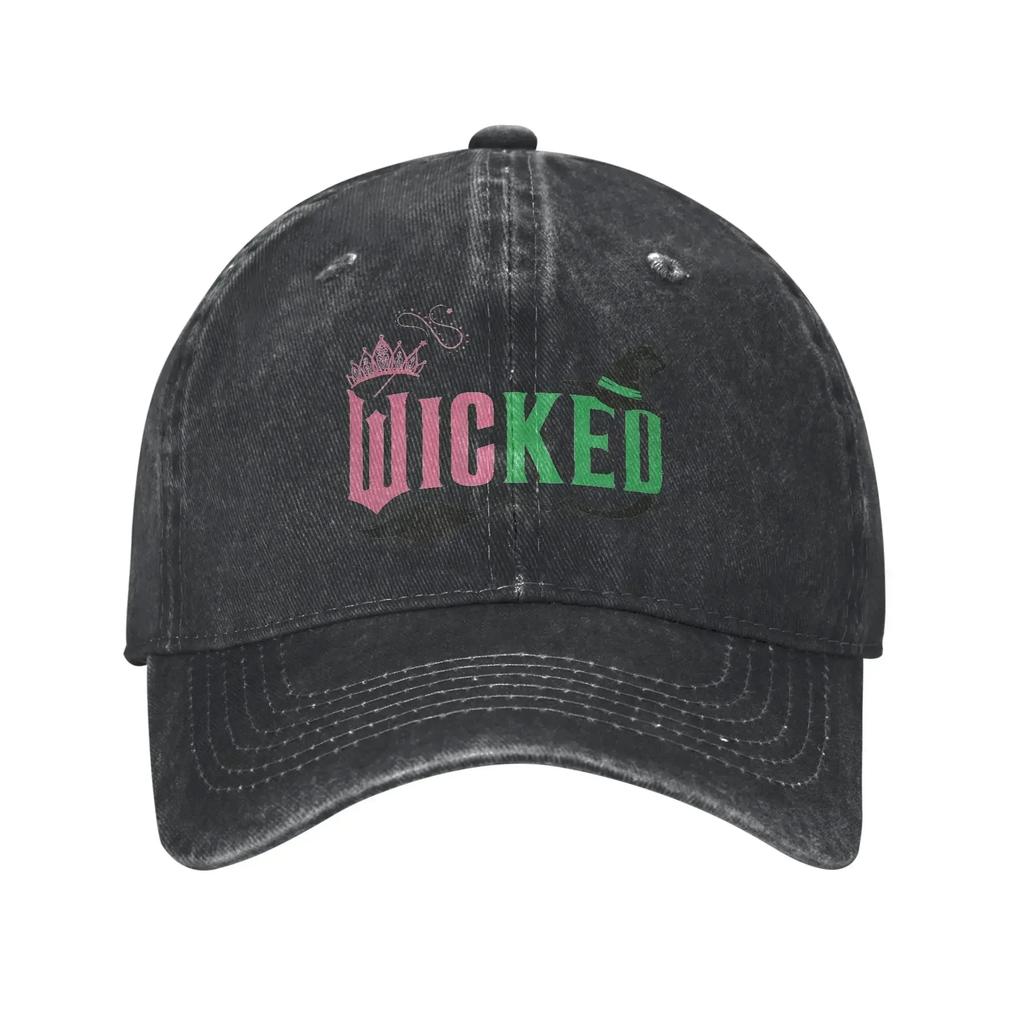 Summer Wicked Musical Movie Baseball Cap Sun Breathable Print Washed Trucker Hat Men Women y2k Cool Outdoor Gym Baseball Caps