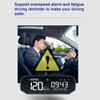 Car Wireless HUD Headup Display Solar GPS Digital Speedometer with LCD Screen Overspeed Alarm Total