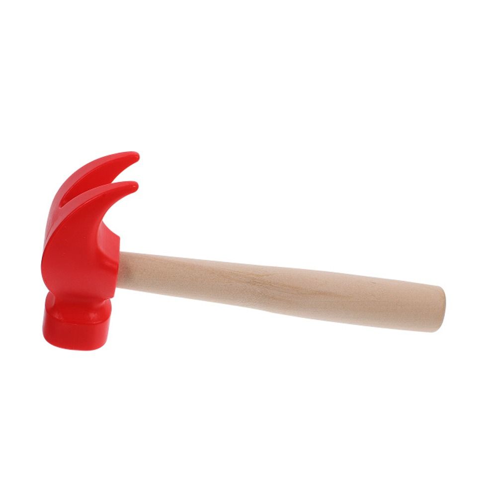 Wooden Handle Wooden Simulation Hammer Plastic Children Hammer Toy Mini Hammer  Kid
