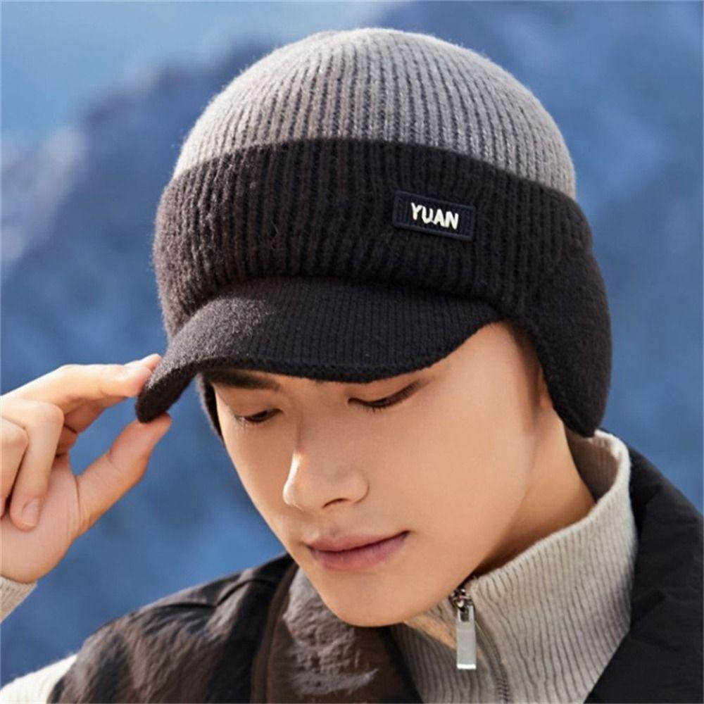 Dual Tone Dad Hat Keep Warm Couples Hats Casual Baseball Cap  Outdoor Activities