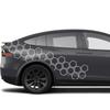 Креативная сотовая открытая стикер-наклейка для Tesla Model 3 2016-2024 Highland Model Y X S Стикер на борт автомобиля Декорация тюнинга