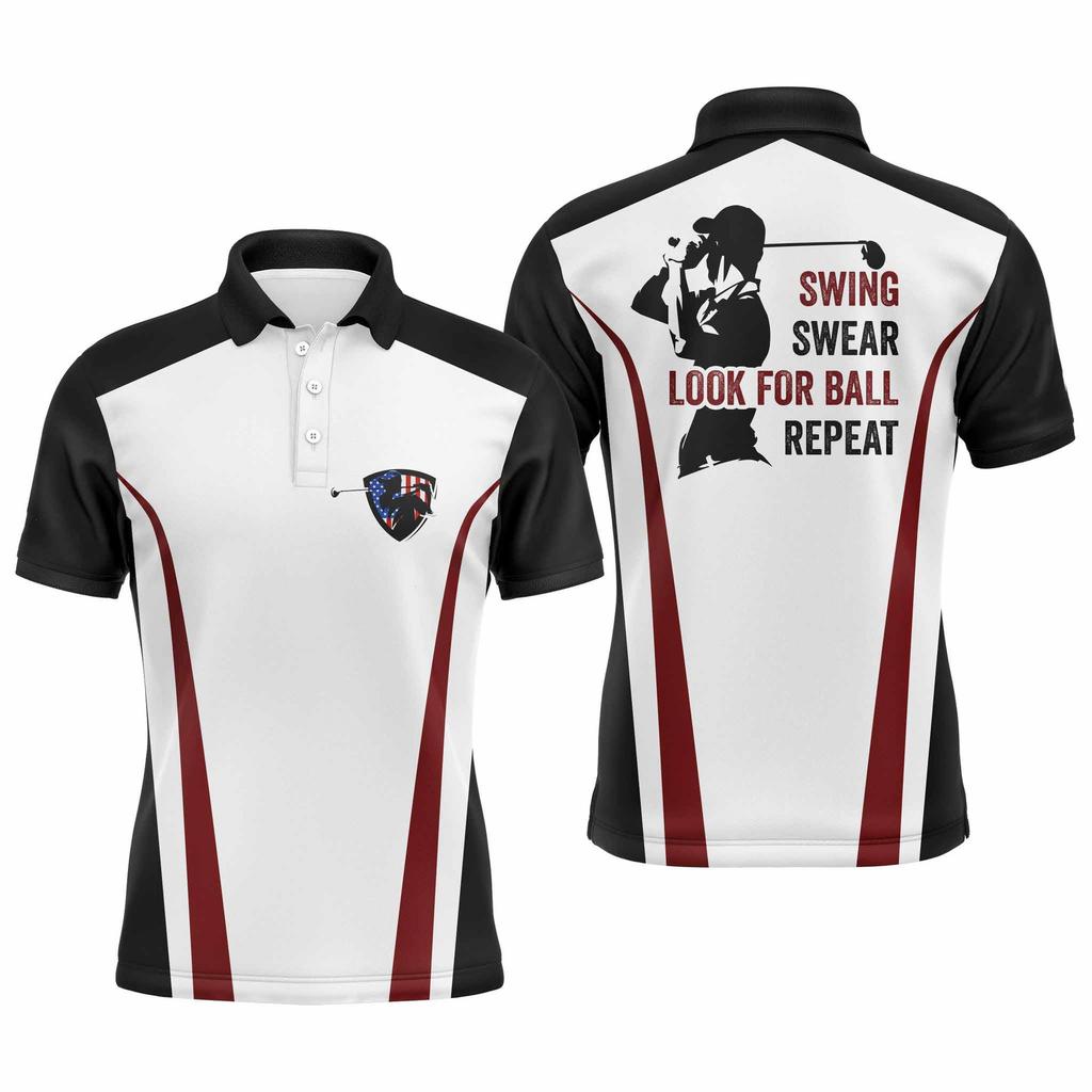 Golf Shirt Men's Summer Outdoor Sports T-Shirt Quick-Drying Casual Golf Shirt Fashion Printed Top