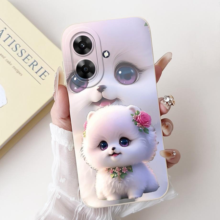 Мягкий силиконовый чехол для телефона Realme Note 60 60x / Realme C61 India Narzo N61 Funda Мультяшные животные Цветок Модный печатный чехол