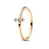 S925 Silver Pink Flower Bee and Bow Women's Ring Fashionable and Versatile Gift for Friends 2026