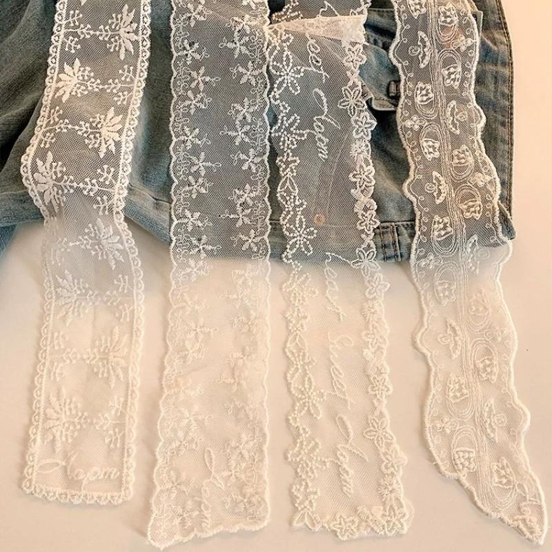 Y2K Long Lace Waistband Bow Floral Lace Waist Belt Tie Up Thin Dress Jeans Belt Summer