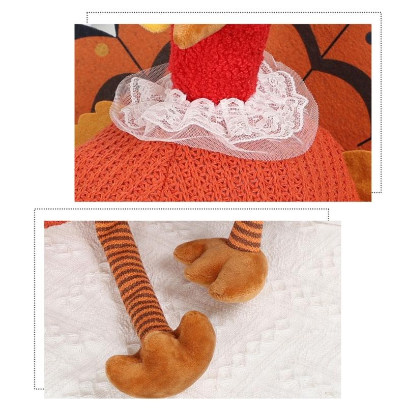 Festival Turkey Shape Costume Hat Thanksgiving Party Headwear Soft Breathable Design For Kids Adults Outdoor indoor Use