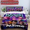 3pcs Duvet Cover Set (1*Duvet Cover + 2*Pillowcase, Without Core), Custom Name KPop Demon Hunters Pattern Bedding Set, Home Bedroom Decor Gift