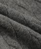Шерстяной свитер с косами BROOKS BROTHERS (серый) (Bbwrmbf401)